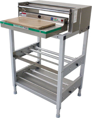 Omcan - 6" x 15" Double Roll Floor Wrapping Machine With Hot Plate - 47480