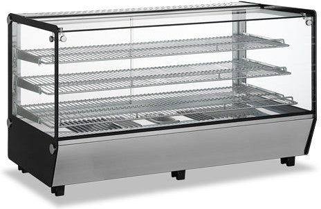 Omcan - 60" Square Glass Countertop Display Warmer - 47428