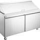 Omcan - 60" Stainless Steel Refrigerated Prep Table With Double Door - 50047