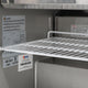 Omcan - 60" Stainless Steel Refrigerated Salad Bar / Cold Food Table with Sneeze Guard, Tray Slide and Pan Covers - 50089