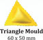 Omcan - 60 x 50 mm Triangle Ravioli Mould For RV 30 - 47408