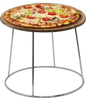 Omcan - 7″ Chrome-Plated Steel Pizza Riser Stand, Pack of 30 - 80936