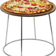 Omcan - 7″ Chrome-Plated Steel Pizza Riser Stand, Pack of 30 - 80936