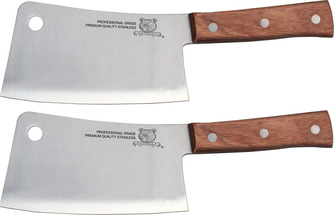 Omcan - 7" Cleaver with Wood Handle, Pack of 2 - 10559