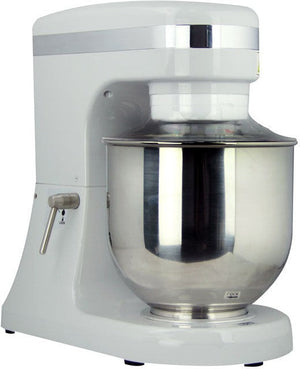 Omcan - 7 QT Gray Countertop Planetary Mixer with Guard - 44475