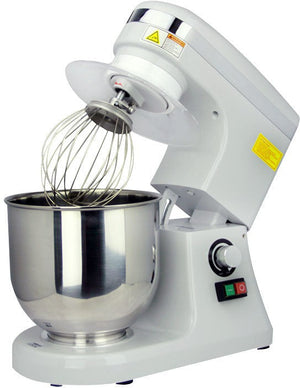 Omcan - 7 QT Gray Countertop Planetary Mixer with Guard - 44475