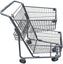 Omcan - 70 L Shopping Cart With Double Baskets - 44555