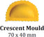 Omcan - 70 x 40 mm Crescent Ravioli Mould For RV 30 - 47404