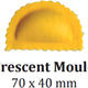 Omcan - 70 x 40 mm Crescent Ravioli Mould For RV 30 - 47404