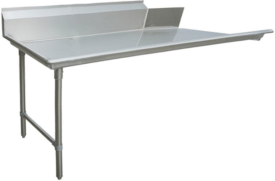 Omcan - 72″ Left Side Stainless Steel Clean Dish Table - 47746