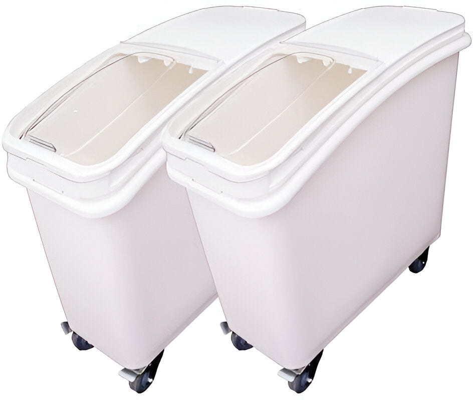 Omcan - 79.5 L Ingredient Bin with Sliding Lid and Scoop (Pack of 2) - 80985