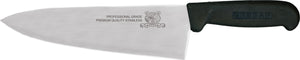 Omcan - 8" Black Handle Greban Medium Blade Cook Knife, Pack of 10 - 11973