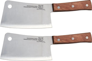 Omcan - 8" Cleaver with Wood Handle, Pack of 2 - 10560