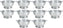 Omcan - 8 QT Aluminum Colander (7.6 L), Pack of 10 - 80404