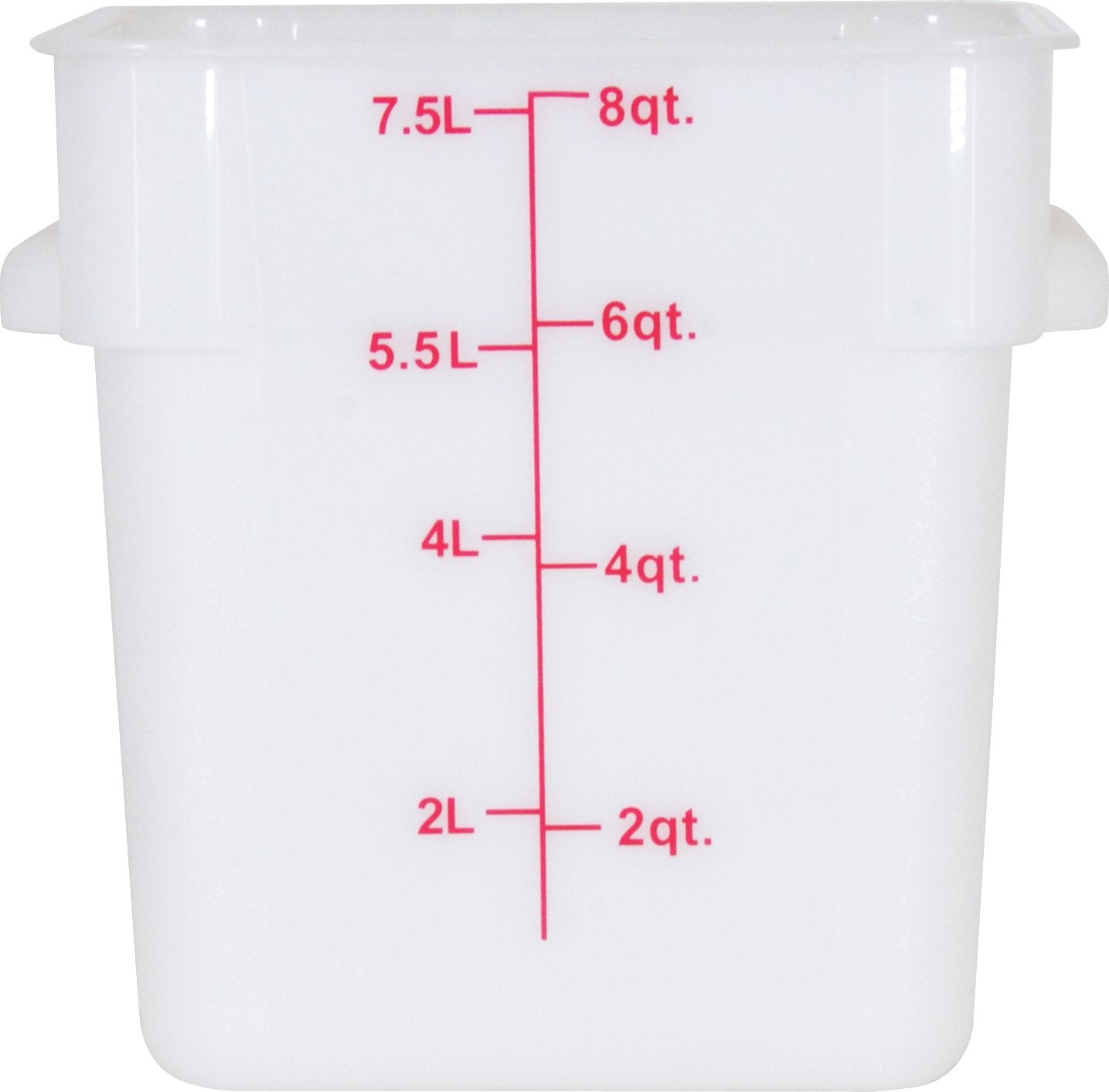 Omcan - 8 QT Square Food Storage Container, Pack of 20 - 80190