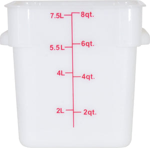 Omcan - 8 QT Square Food Storage Container, Pack of 20 - 80190