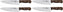 Omcan - 8” Rosewood Handle Medium Cook's Knife, Pack of 4 - 17634