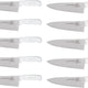 Omcan - 8" White Handle Greban Medium Blade Cook Knife, Pack of 10 - 12025