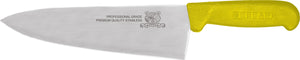 Omcan - 8" Yellow Handle Greban Medium Blade Cook Knife, Pack of 10 - 12016