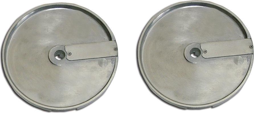 Omcan - 8 mm Slicing Disc For Food Processors 10835, 10927 & 19476, Pack of 2 - 16448