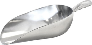 Omcan - 85 oz Aluminum Scoop with Round Bottom, Pack of 10 - 27684