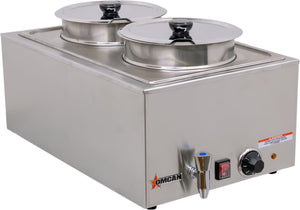 Omcan - 8L Two Chamber Food Warmer - FW-CN-0016