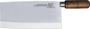 Omcan - 8.5" Chinese Style Cleaver with Wood Handle, Pack of 4 - 10556