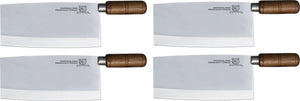 Omcan - 8.5" Chinese Style Cleaver with Wood Handle, Pack of 4 - 10556