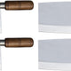 Omcan - 8.5" Chinese Style Cleaver with Wood Handle, Pack of 4 - 10556