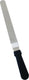 Omcan - 8.5” x 1.5” Offset Spatula with Stainless Steel Blade & Plastic Handle, Pack of 25 - 80143