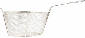 Omcan - 8.5" x 4.25" #4 Mesh Round Wire Fry Basket (216 x 108 mm), Pack of 15 - 80383