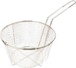 Omcan - 8.5" x 4.25" #4 Mesh Round Wire Fry Basket (216 x 108 mm), Pack of 15 - 80383