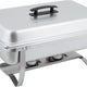 Omcan - 9 QT Stainless Steel Chafing Dish with Foldable Legs (8.5 L), Pack of 4 - 31354