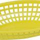 Omcan - 9" x 5" Yellow Premium Plastic Oval Basket, Pack of 300 - 80361