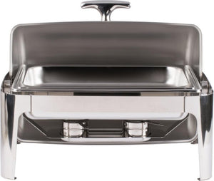 Omcan - 9.5 QT Stainless Steel Roll Top Chafer (9.0 L) - 41821