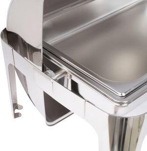 Omcan - 9.5 QT Stainless Steel Roll Top Chafer (9.0 L) - 41821