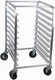 Omcan - Aluminum 10 Slides Mobile Steam Table Pan Rack with 3