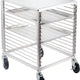 Omcan - Aluminum Counter-Height End-Load Bun Pan Rack with 15 Slides and Solid Flat Top - 46800