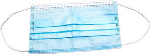 Omcan - Anti Dust Disposable Face Mask with 3 Layers (Set of 50), Pack of 2 - 46666