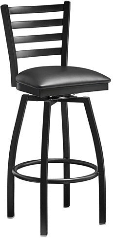 Omcan - Black Color Vinyl Seat For 47593 Chair Frame, Pack of 4 - 76554