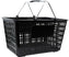 Omcan - Black Plastic-Steel Shopping Basket, Pack of 6 - 43028