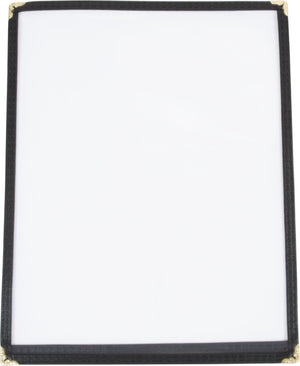 Omcan - Black Three Page Menu Holder, Pack of 50 - 39802