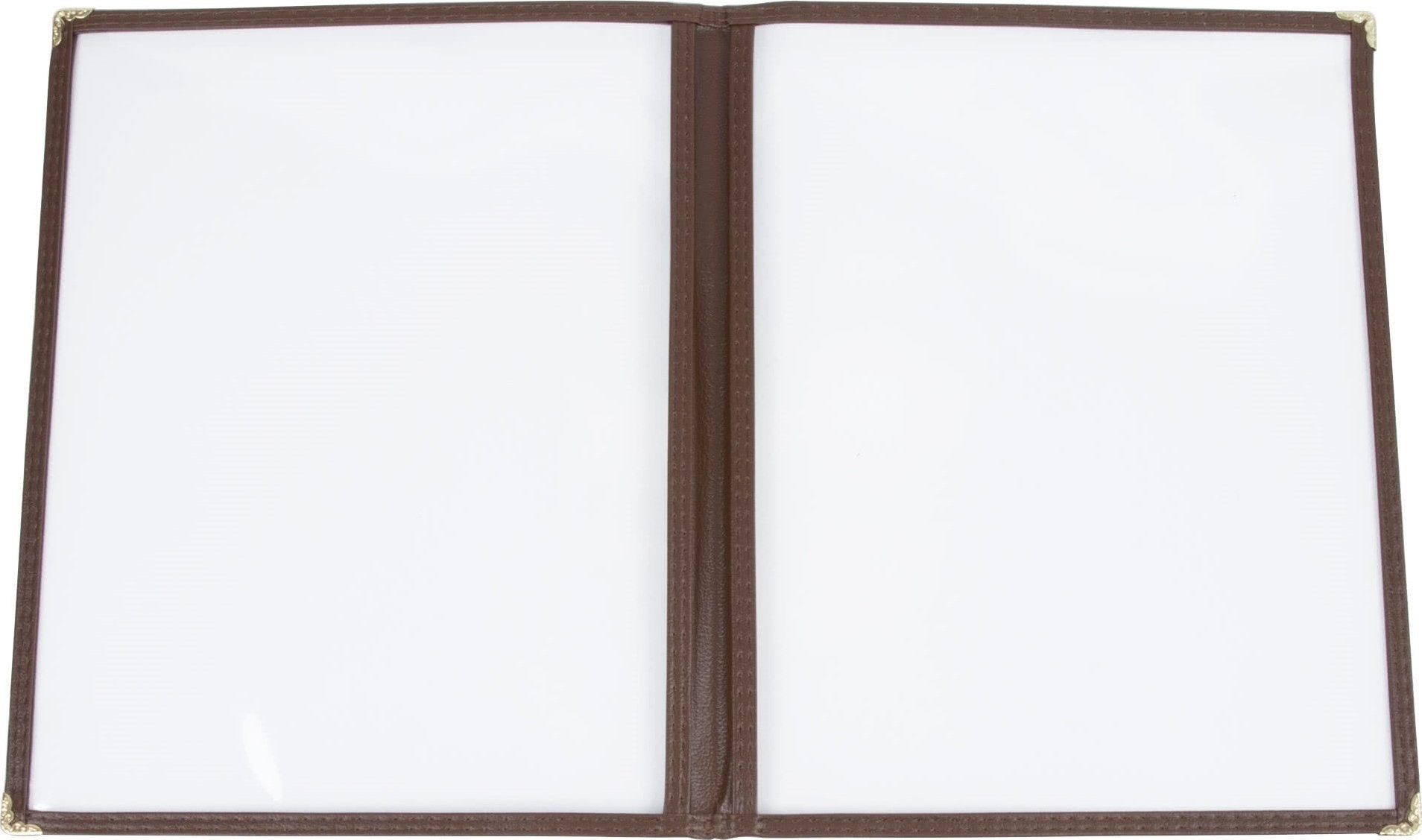 Omcan - Brown Double Fold Menu Holder, Pack of 50 - 39797