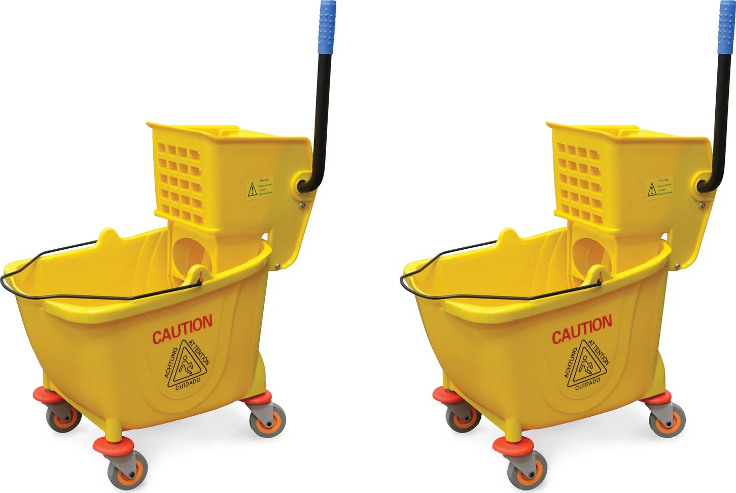 Omcan - Bucket with Side Press Mop Wringer, Pack of 2 - 24413