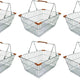 Omcan - Chrome Shopping Basket, Pack of 10 - 13022