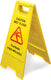 Omcan - English/Spanish A-Shape Caution Sign, Pack of 20 - 24414