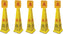 Omcan - English/Spanish Four-Sided Caution Cone, Pack of 5 - 24416