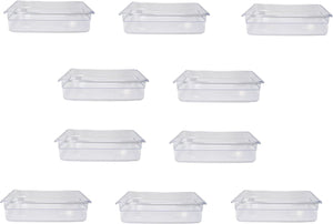 Omcan - Full Size 2.5" Deep Clear Food Pan, Pack of 10 - 80056