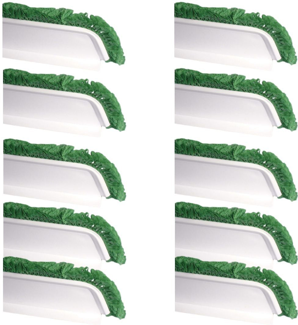 Omcan - Green Curved 1" x 30" Divider with 2" Parsley, Pack of 10 - 10805