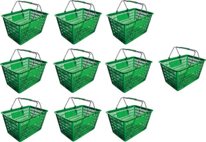 Omcan - Green Shopping Basket, Pack of 10 - 13024